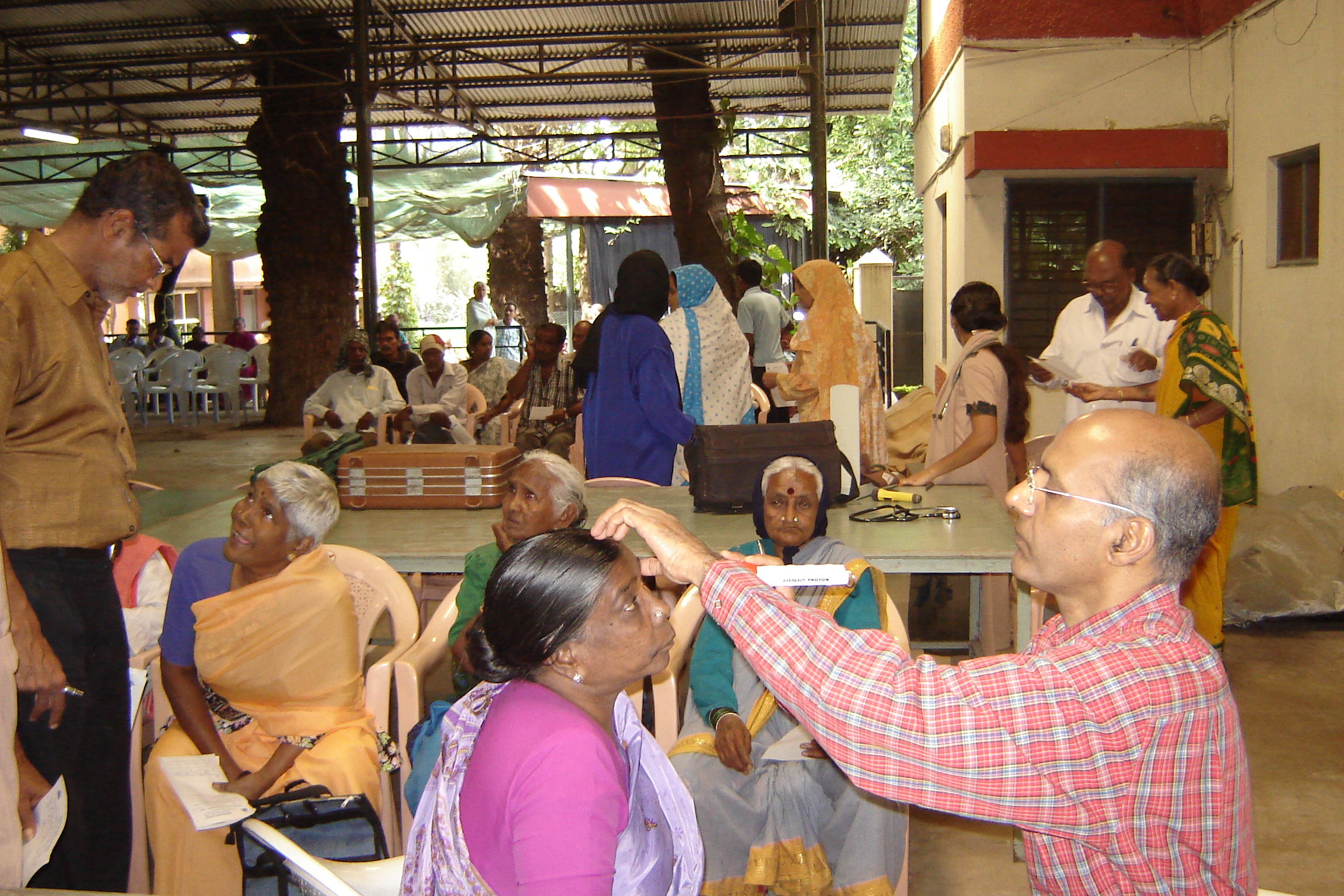 Eye camp at math premises